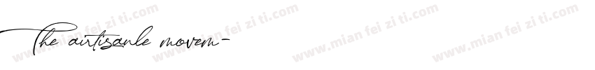The airtisanle movem字体转换